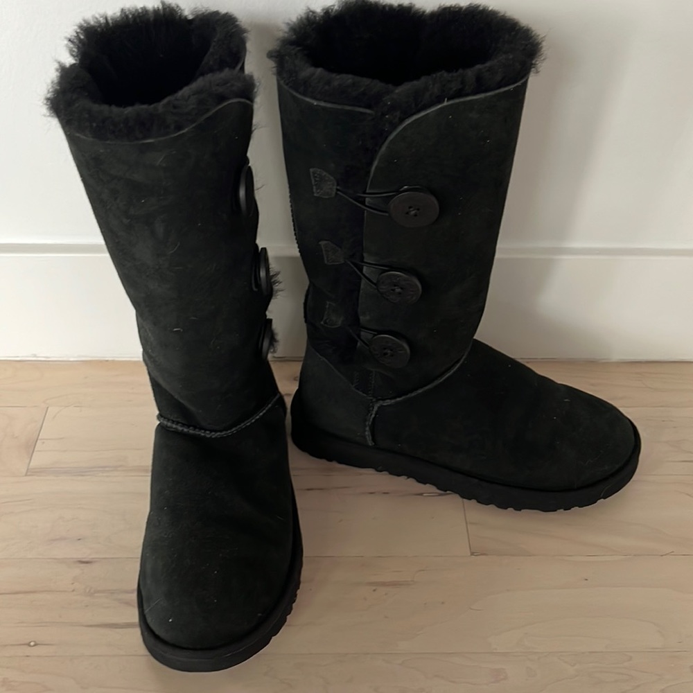 UGG Bailey Button Triple Tall Black Boot